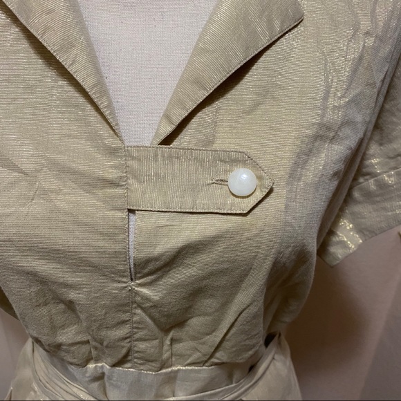 Walter Gold Thread Beautiful Light Midi Dress - Picture 6 of 14